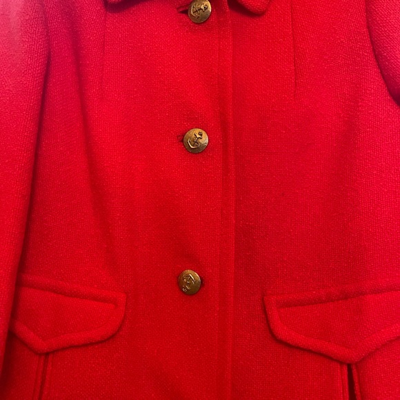 Dumas vintage coat; beautiful red like new! Petite style - Picture 5 of 15